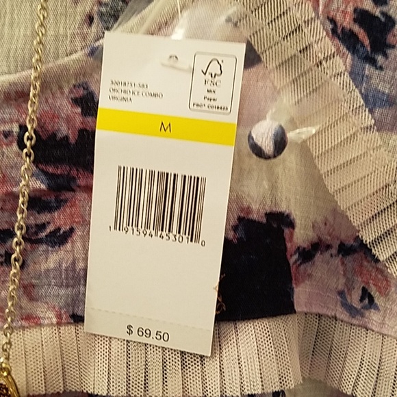 VINTAGE AMERICA Virginia Blues Flowy Boho Peasant Top Size Medium NEW - Picture 10 of 11